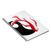 Martial Flow Abstract YinYang Kampfsport-Aufkleber Notizblock (Rechte Seite)