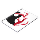 Martial Flow Abstract YinYang Kampfsport-Aufkleber Notizblock (Linke Seite)