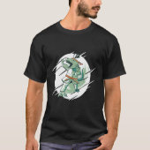 Martial Karate Dinosaur Rex T-Shirt (Vorderseite)