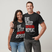 Martial Ninja Costume  Eat Sleep Capoeira Repeat T-Shirt (Unisex)