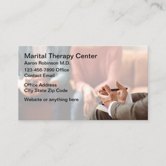 Martial Therapy Counseling Business Cards Visitenkarte (Vorderseite)