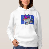 Martian Character Womens Hoodie (Vorderseite)