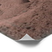 Martian Colony Futuristic Advertisement Poster (Ecke)