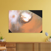 Martian Cyclone, aus der Region Nordpolen gesehen Leinwanddruck (Insitu (Wohnzimmer))