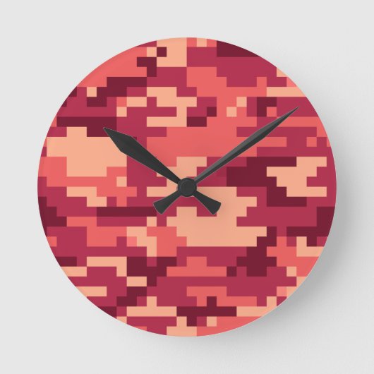 MARTIAN DESERT DIGITALE CAMOUFLAGE / CAMOUFLAGE RUNDE WANDUHR (Vorderseite)