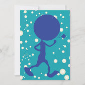 Martian, eine Blume Alien Person Einladung (Vorderseite)