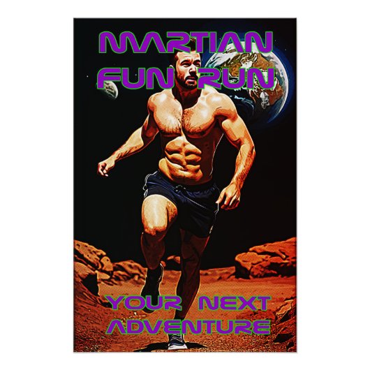 Martian Fun Run - Ihr nächstes Abenteuer Poster (Vorderseite)