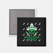 Martian Illegal Alien Mexican Area-51 Fun Hallowee Magnet (Vorderseite/Rückseite)