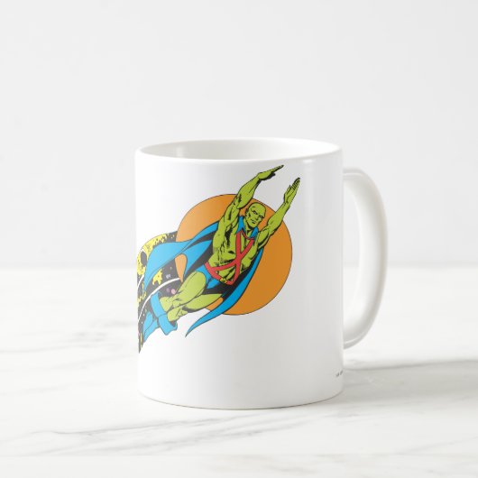 Martian Manhunter nimmt Flug Kaffeetasse (VorderseiteRechts)