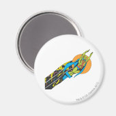 Martian Manhunter nimmt Flug Magnet (Vorderseite/Rückseite)