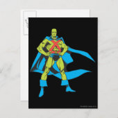 Martian Manhunter Posen Postkarte (Vorne/Hinten)