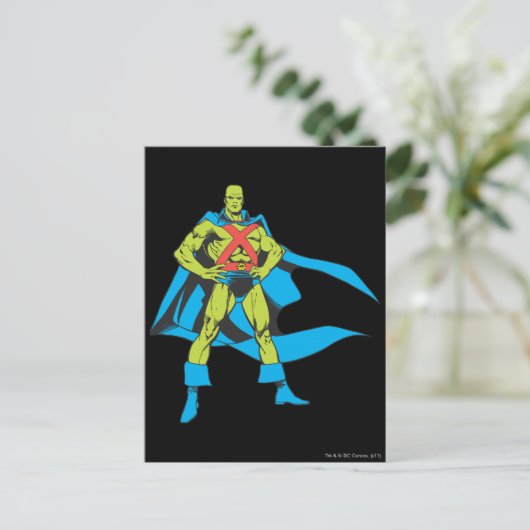 Martian Manhunter Posen Postkarte (Stehend Vorderseite)
