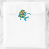 Martian Manhunter Posen Runder Aufkleber (Tasche)