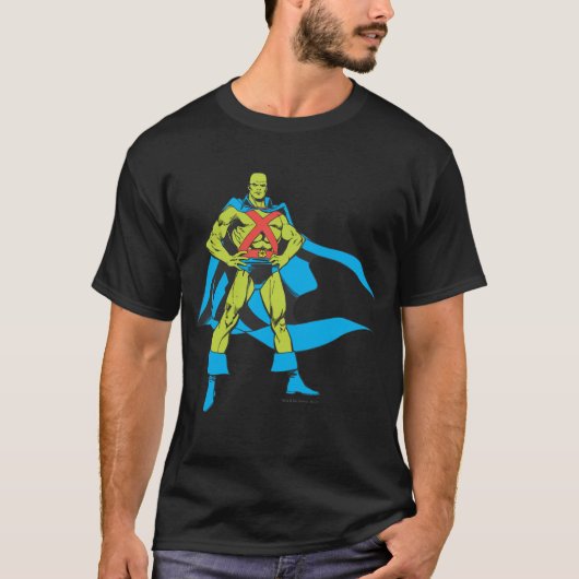 Martian Manhunter Posen T-Shirt (Vorderseite)