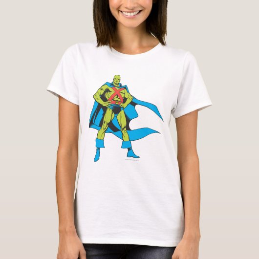 Martian Manhunter Posen T-Shirt (Vorderseite)