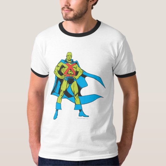 Martian Manhunter Posen T-Shirt (Vorderseite)