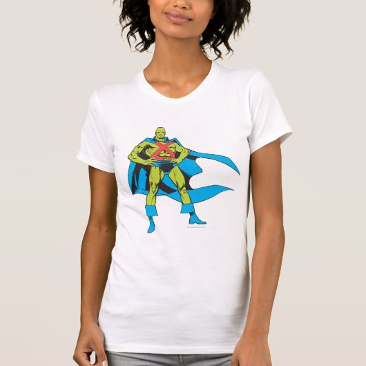 Martian Manhunter Posen T-Shirt (Vorderseite)