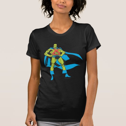 Martian Manhunter Posen T-Shirt (Vorderseite)