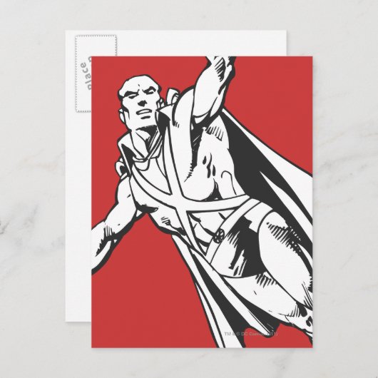 Martian Manhunter Soars 2 Postkarte (Vorne/Hinten)