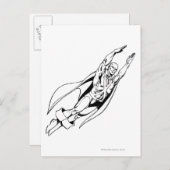 Martian Manhunter Soars 4 Postkarte (Vorne/Hinten)
