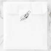 Martian Manhunter Soars 4 Quadratischer Aufkleber (Tasche)