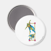 Martian Manhunter Soars Magnet (Vorderseite/Rückseite)