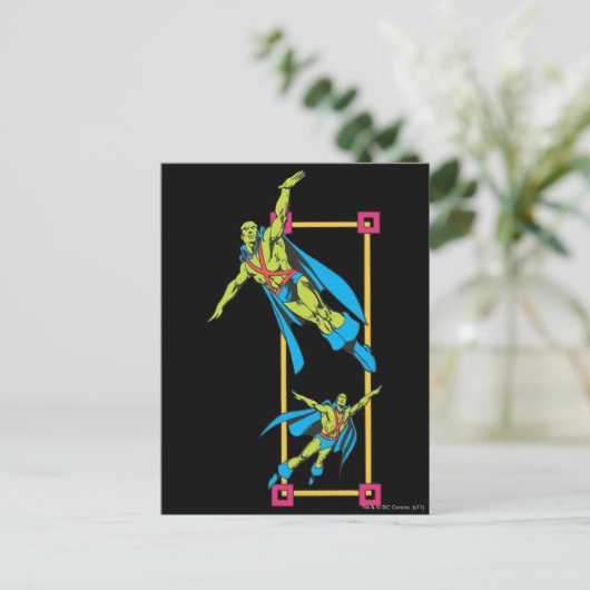 Martian Manhunter Soars Postkarte (Stehend Vorderseite)