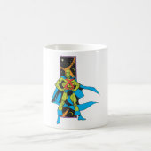 Martian Manhunter & Space Background Kaffeetasse (Mittel)