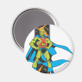 Martian Manhunter & Space Background Magnet (Vorderseite/Rückseite)