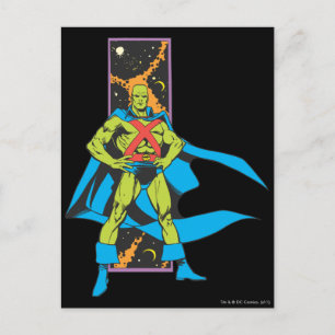 Martian Manhunter & Space Background Postkarte
