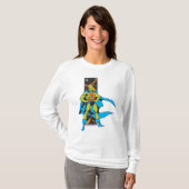 Martian Manhunter & Space Background T-Shirt (Vorne ganz)