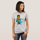 Martian Manhunter & Space Background T-Shirt (Vorne ganz)