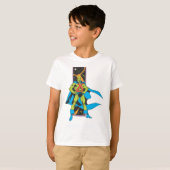 Martian Manhunter & Space Background T-Shirt (Vorne ganz)