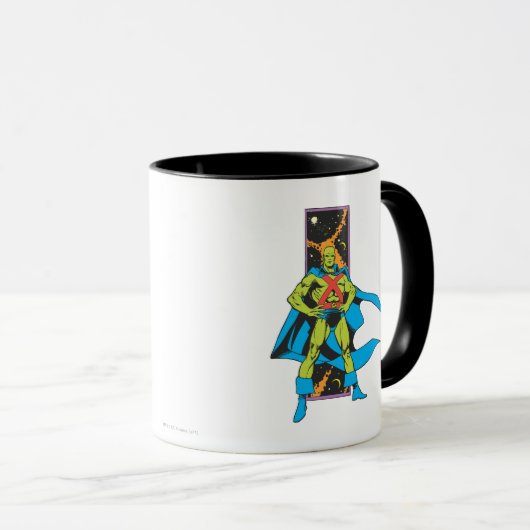 Martian Manhunter & Space Background Tasse (VorderseiteRechts)