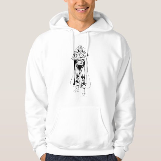 Martian Manhunter Stehende Kontur Hoodie (Vorderseite)