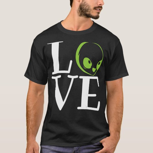 Martian Outer Space UFO Planeten glauben an fliege T-Shirt (Vorderseite)