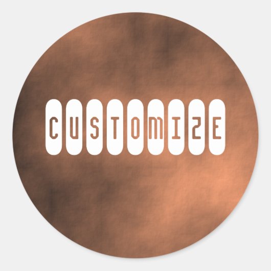 Martian Sand Storm - Vorlage Runder Aufkleber (Vorderseite)