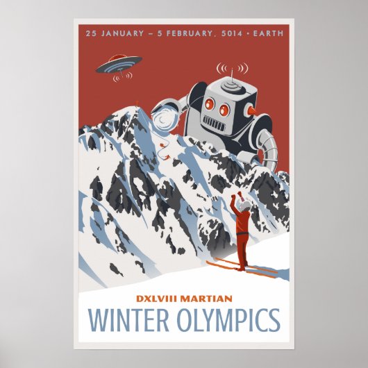 Martian Winter Olympia Poster (Vorne)