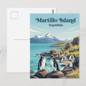 Martillo-Insel Argentinien Postkarte (Vorne/Hinten)