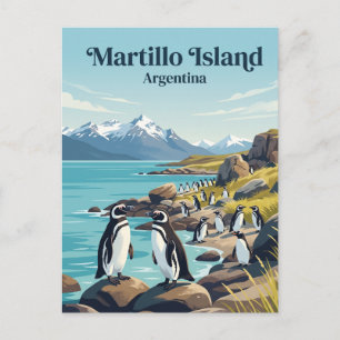 Martillo-Insel Argentinien Postkarte