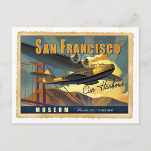 Martin 130 Flying Boat Postkarte