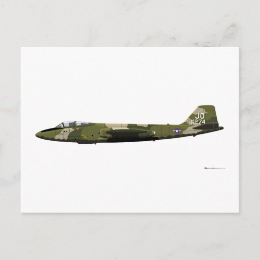 Martin B-57 Canberra Postkarte (Vorderseite)