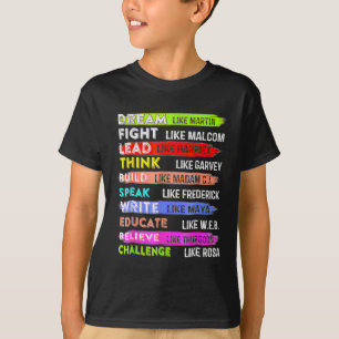 Martin Black History Month Schwarzer Afro Afrikane T-Shirt