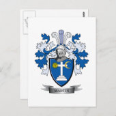 Martin Coat of Arms Postkarte (Vorne/Hinten)