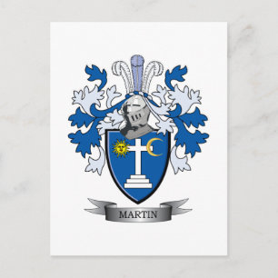 Martin Coat of Arms Postkarte