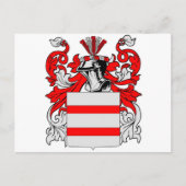 Martin (Englisch) Wappen-Coat Postkarte (Vorderseite)