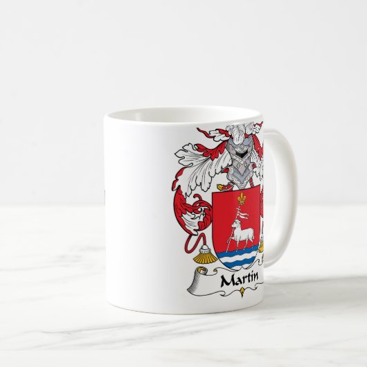 Martin-Familienwappen Kaffeetasse (VorderseiteRechts)