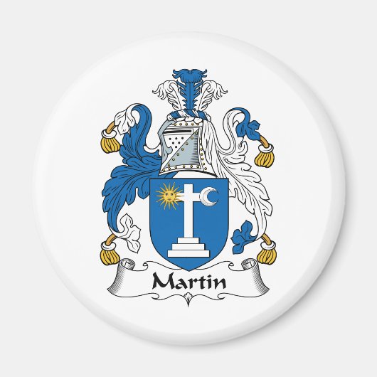 Martin Familienwappen Magnet (Vorne)