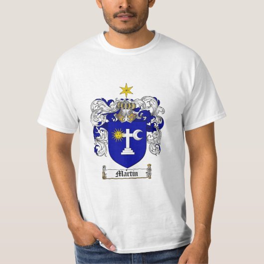 Martin-Familienwappen - Martin-Wappen T-Shirt (Vorderseite)