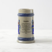 Martin-Familienwappen Stein Bierglas (Mittel)